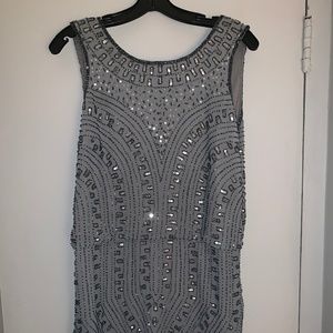 Frock and Frill Embellished Mini Shift Dress - 8